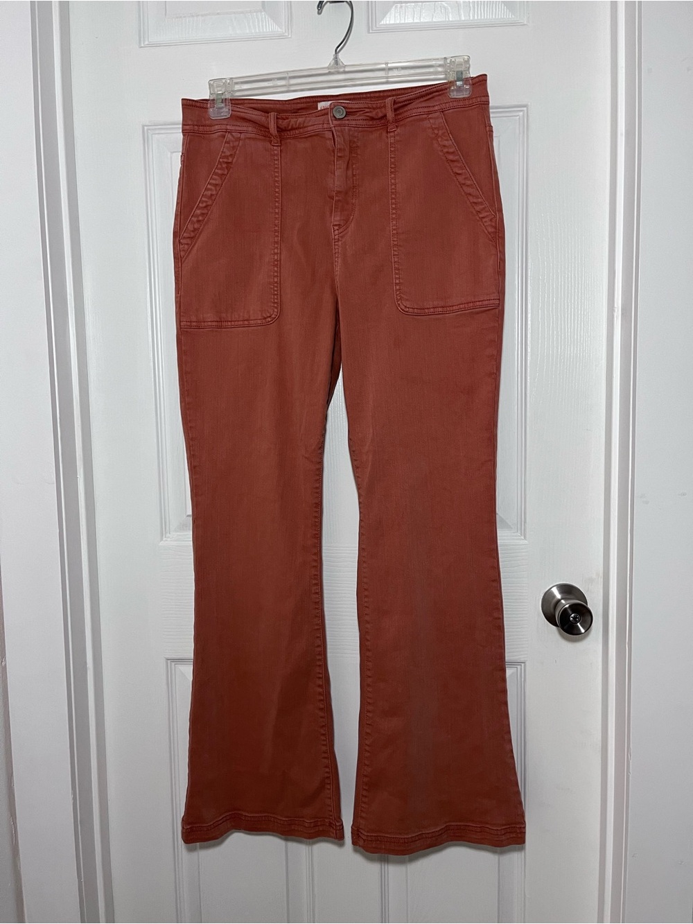 Knox Rose Rust Flare Utility Pants